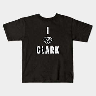 I love Clark Jersey white Kids T-Shirt